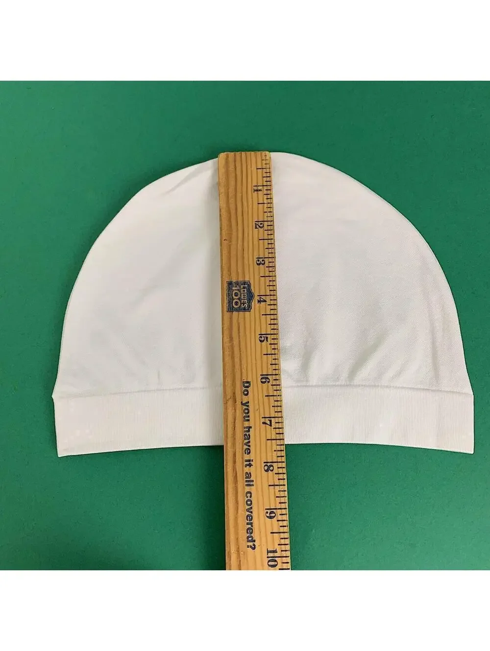 Y2k 2000s style white skull cap beanie hat. Unisex. Nice fit